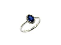 Anello Soranzo Gioielli Donna Pietre Preziose in Oro bianco Zaffiro 1.0 Ct LT10281611-15 - LT10281611-15
